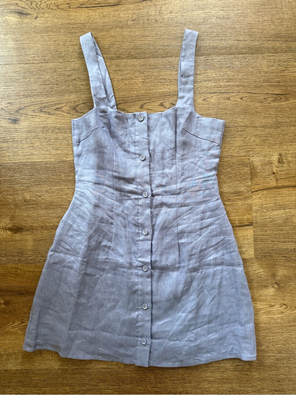 Verge Girl Lavender Button-Front Mini Dress